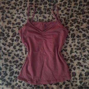 Brandy Melville Maroon Camisole Top